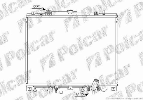 Polcar 5273083K - Radiator, mühərrikin soyudulması furqanavto.az