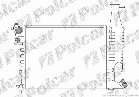 Polcar 5790081X - Radiator, mühərrikin soyudulması furqanavto.az