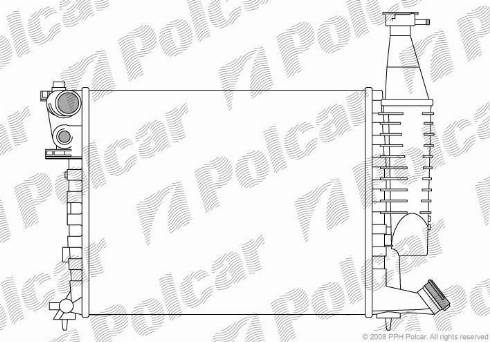 Polcar 579008-1 - Radiator, mühərrikin soyudulması furqanavto.az