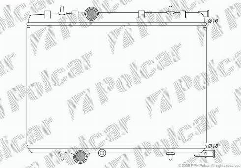 Polcar 5790082X - Radiator, mühərrikin soyudulması furqanavto.az