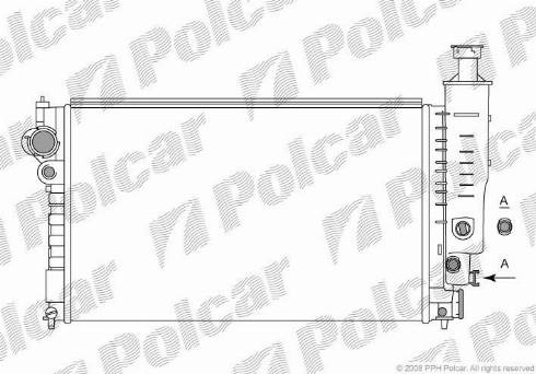 Polcar 5745085X - Radiator, mühərrikin soyudulması furqanavto.az