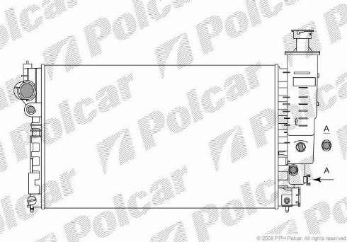 Polcar 574508-5 - Radiator, mühərrikin soyudulması furqanavto.az