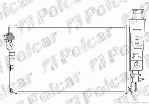 Polcar 574508A4 - Radiator, mühərrikin soyudulması furqanavto.az