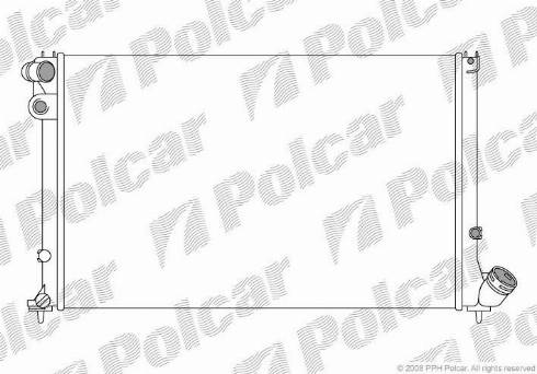 Polcar 574608-5 - Radiator, mühərrikin soyudulması furqanavto.az