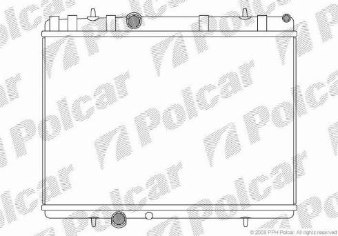 Polcar 5748085X - Radiator, mühərrikin soyudulması furqanavto.az