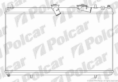 Polcar 5748083X - Radiator, mühərrikin soyudulması furqanavto.az