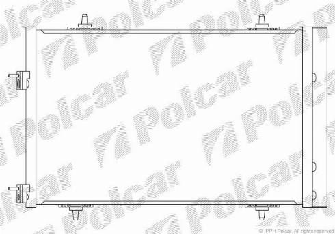 Polcar 5748K84X - Kondenser, kondisioner furqanavto.az