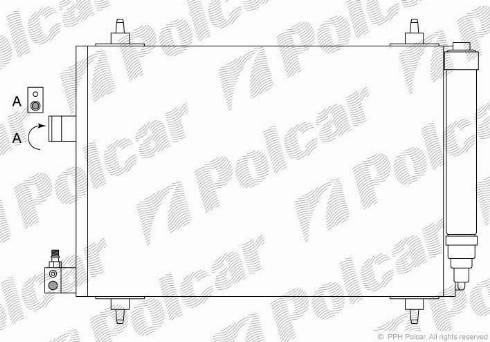 Polcar 5748K8C1 - Kondenser, kondisioner furqanavto.az