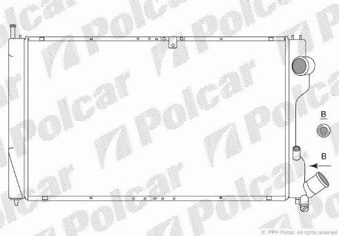 Polcar 5765084X - Radiator, mühərrikin soyudulması furqanavto.az