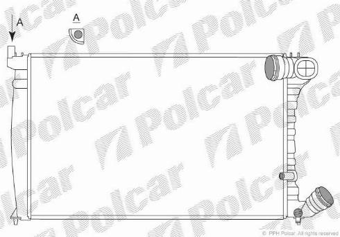 Polcar 5765085X - Radiator, mühərrikin soyudulması furqanavto.az