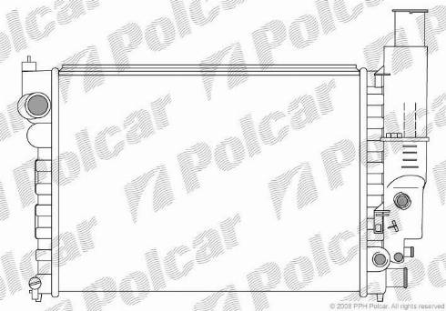 Polcar 5765081X - Radiator, mühərrikin soyudulması furqanavto.az