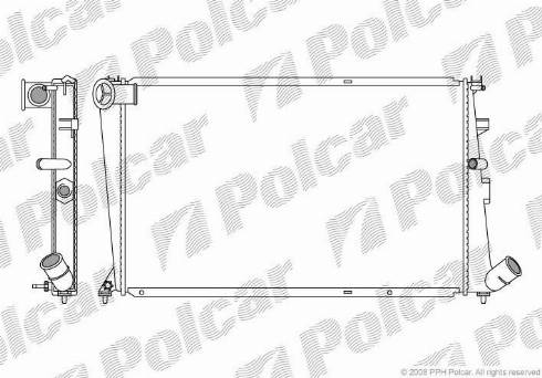 Polcar 5765082X - Radiator, mühərrikin soyudulması furqanavto.az