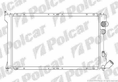 Polcar 576508A4 - Radiator, mühərrikin soyudulması furqanavto.az