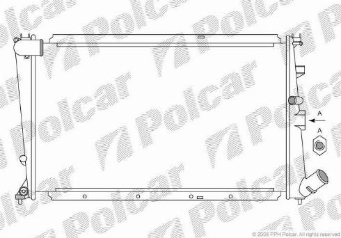 Polcar 576508A2 - Radiator, mühərrikin soyudulması furqanavto.az