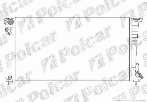 Polcar 570908-1 - Radiator, mühərrikin soyudulması furqanavto.az