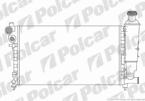 Polcar 5706085X - Radiator, mühərrikin soyudulması furqanavto.az