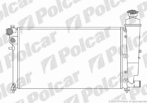 Polcar 570608-5 - Radiator, mühərrikin soyudulması furqanavto.az