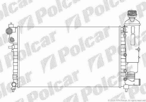 Polcar 570608-6 - Radiator, mühərrikin soyudulması furqanavto.az