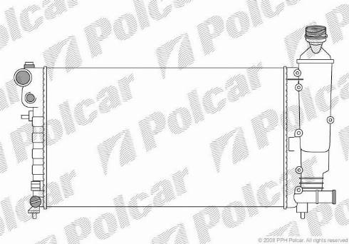 Polcar 5706083X - Radiator, mühərrikin soyudulması furqanavto.az