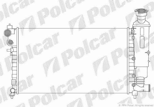 Polcar 570608-3 - Radiator, mühərrikin soyudulması furqanavto.az