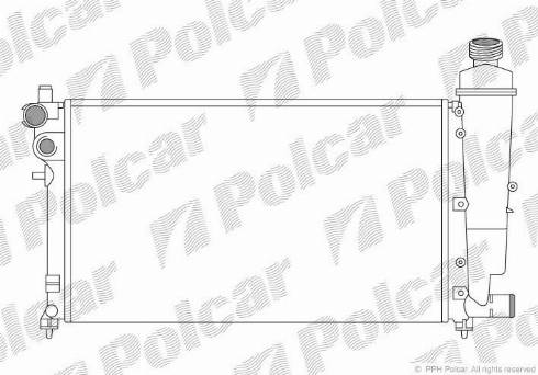 Polcar 570608-7 - Radiator, mühərrikin soyudulması furqanavto.az