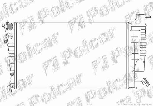 Polcar 570808-1 - Radiator, mühərrikin soyudulması furqanavto.az