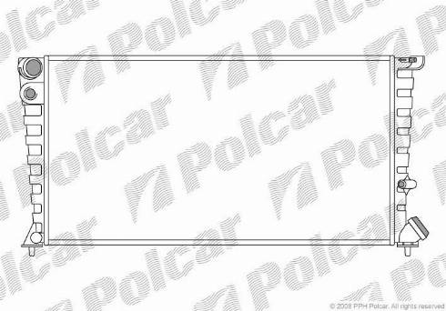 Polcar 5708082X - Radiator, mühərrikin soyudulması furqanavto.az