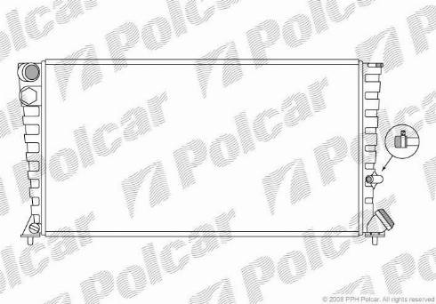 Polcar 570808-2 - Radiator, mühərrikin soyudulması furqanavto.az