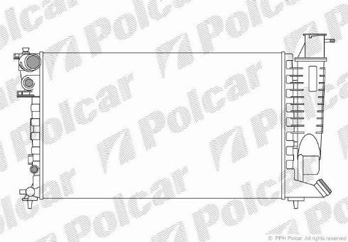 Polcar 570808A1 - Radiator, mühərrikin soyudulması furqanavto.az