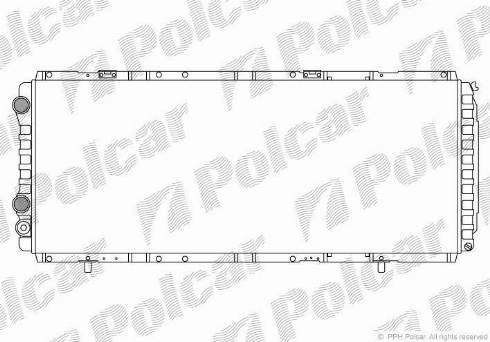 Polcar 570208A4 - Radiator, mühərrikin soyudulması furqanavto.az