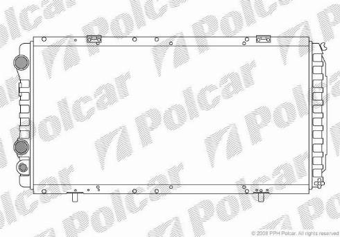 Polcar 570208A2 - Radiator, mühərrikin soyudulması furqanavto.az