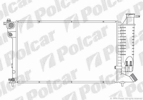 Polcar 5707084X - Radiator, mühərrikin soyudulması furqanavto.az