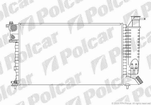 Polcar 5707083X - Radiator, mühərrikin soyudulması furqanavto.az