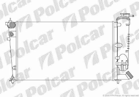 Polcar 570708-3 - Radiator, mühərrikin soyudulması furqanavto.az