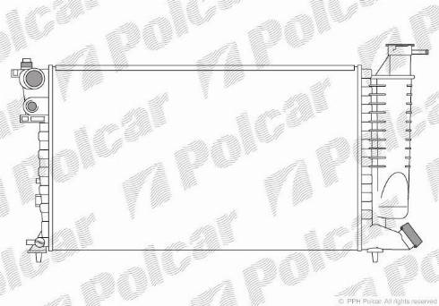 Polcar 5707082X - Radiator, mühərrikin soyudulması furqanavto.az