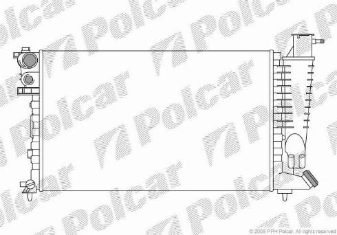 Polcar 570708-2 - Radiator, mühərrikin soyudulması furqanavto.az