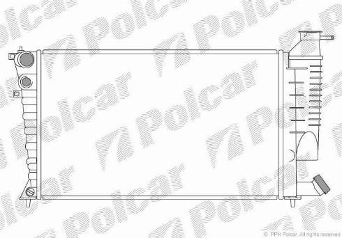 Polcar 570708A6 - Radiator, mühərrikin soyudulması furqanavto.az