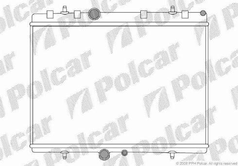 Polcar 5710084X - Radiator, mühərrikin soyudulması furqanavto.az