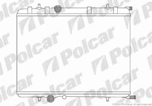 Polcar 5710086X - Radiator, mühərrikin soyudulması furqanavto.az