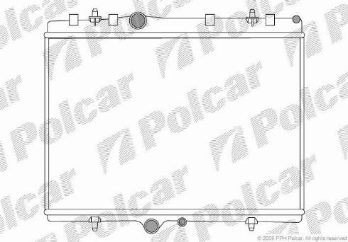 Polcar 5710083X - Radiator, mühərrikin soyudulması furqanavto.az