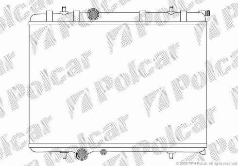 Polcar 5710087X - Radiator, mühərrikin soyudulması furqanavto.az