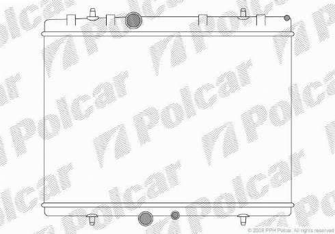 Polcar 571008A4 - Radiator, mühərrikin soyudulması furqanavto.az