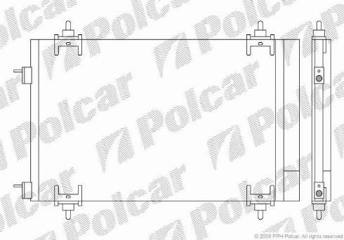 Polcar 5711K81X - Kondenser, kondisioner furqanavto.az