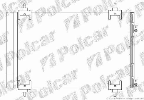 Polcar 5711K82X - Kondenser, kondisioner furqanavto.az