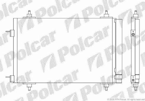 Polcar 5711K8C1 - Kondenser, kondisioner furqanavto.az