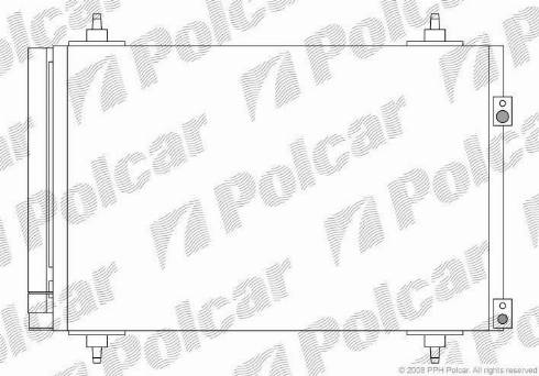 Polcar 5711K8C2 - Kondenser, kondisioner furqanavto.az