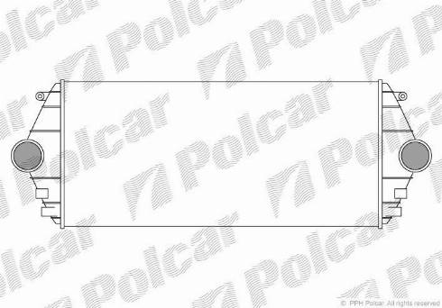 Polcar 5786J81X - Intercooler, şarj cihazı furqanavto.az