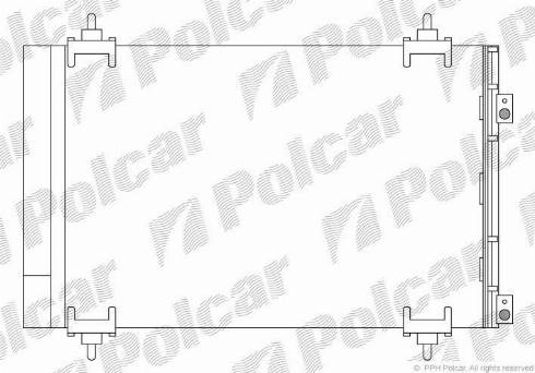 Polcar 5780K81X - Kondenser, kondisioner furqanavto.az