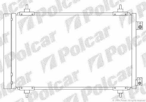 Polcar 5787K8C4S - Kondenser, kondisioner furqanavto.az