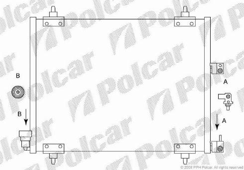 Polcar 5787K8C1 - Kondenser, kondisioner furqanavto.az